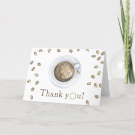 Koffie zetten Baby shower Bedankt