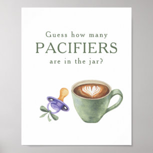 Koffie zetten - Hoeveel fopspeenjes  Poster