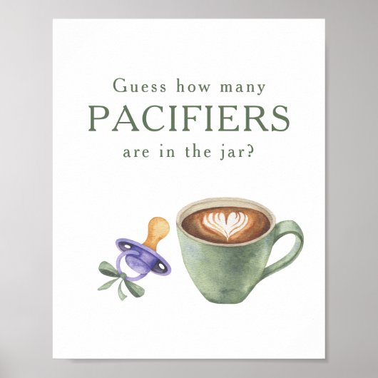 Koffie zetten - Hoeveel fopspeenjes Poster (Voorkant)
