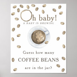 Koffie zetten - Hoeveel koffiebonen Poster