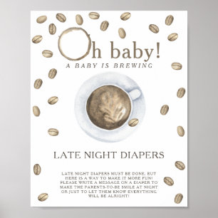 KOFFIE ZETTEN - Late night luierspel Poster