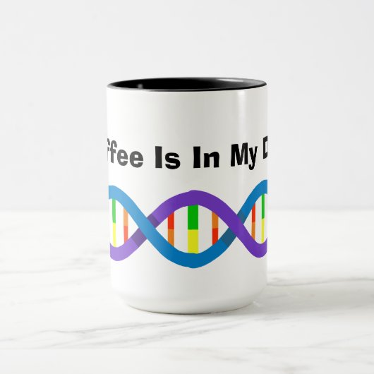 Koffie zit in mijn DNA-Mok Mok (Midden)