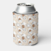 Koffie, zoet patroon blikjeskoeler (Blikje Achterkant)