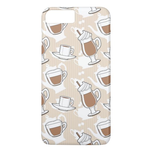 Koffie, zoet patroon Case-Mate iPhone case (Achterkant)