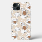Koffie, zoet patroon Case-Mate iPhone case (Achterkant)