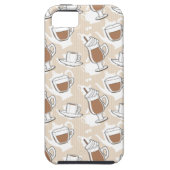 Koffie, zoet patroon Case-Mate iPhone case (Achterkant)