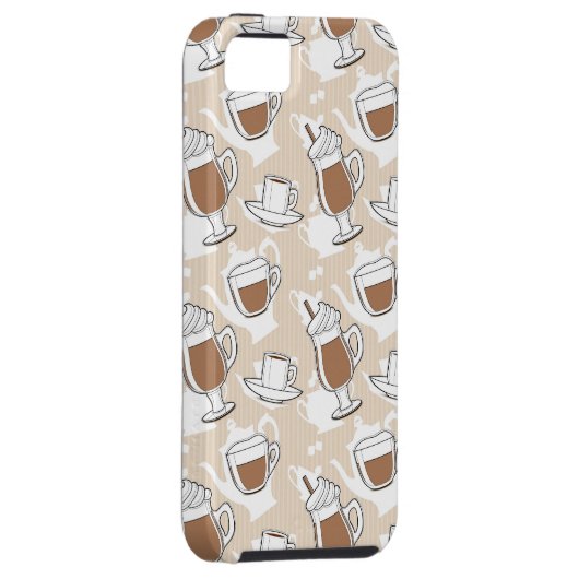 Koffie, zoet patroon Case-Mate iPhone case (Back/Rechts)