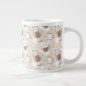 Koffie, zoet patroon grote koffiekop (Rechts)