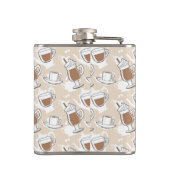 Koffie, zoet patroon heupfles (Achterkant)