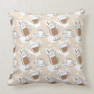 Koffie, zoet patroon kussen