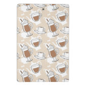 Koffie, zoet patroon mini klembord (Achterkant)