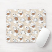 Koffie, zoet patroon muismat (Met muis)