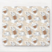 Koffie, zoet patroon muismat (Voorkant)