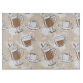 Koffie, zoet patroon snijplank (Voorkant)