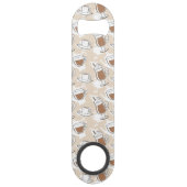 Koffie, zoet patroon speed flessenopener (Voorkant)