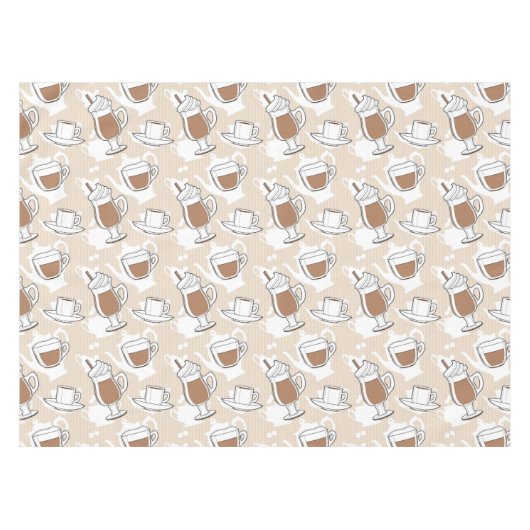 Koffie, zoet patroon tafelkleed (Voorkant (Horizontaal))
