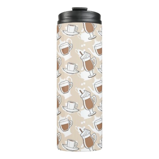 Koffie, zoet patroon thermosbeker (Voorkant)