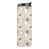 Koffie, zoet patroon thermosbeker (Gedraaid links)