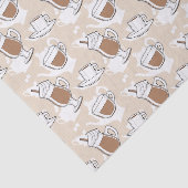 Koffie, zoet patroon tissuepapier (Detail)