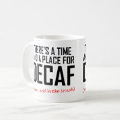 Koffie zonder cafeïne Hater Grappige Mok (Voorkant links)