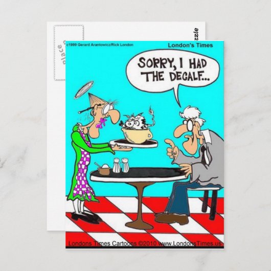 Koffie zonder Koeien Funny T - shirts Mokken & cad Briefkaart (Voorkant / Achterkant)