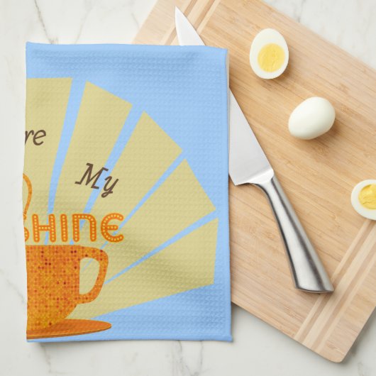 Koffie Zonneschijn Amerikaanse MoJo Keuken Handdoe Theedoek (Quarter Fold)