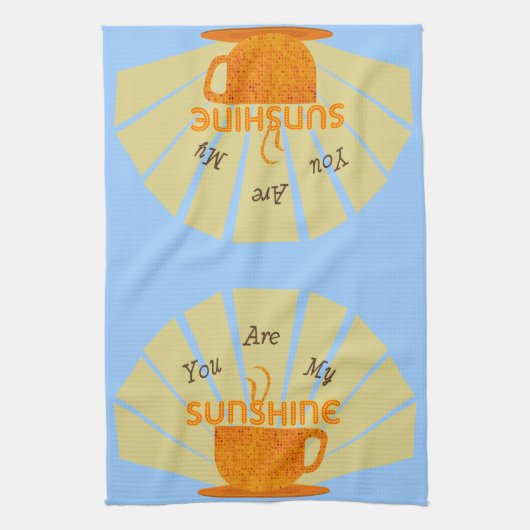 Koffie Zonneschijn Amerikaanse MoJo Keuken Handdoe Theedoek (Verticaal)