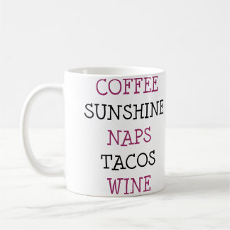 Koffie Zonneschijn Duttjes Tacos Wijn Koffiemok