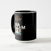 Koffie Zoom Teach Herhalen #TeacherLife Mok (Voorkant links)