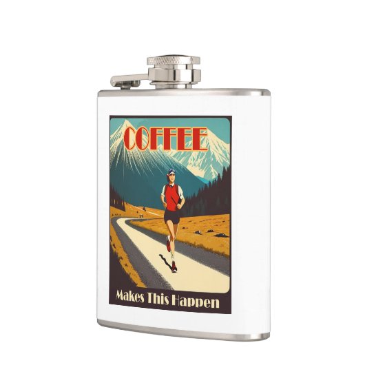 Koffie zorgt ervoor dat dit gebeurt heupfles (Links)