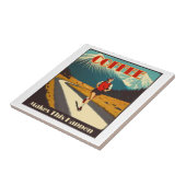 Koffie zorgt ervoor dat dit gebeurt tegeltje (Zijkant)