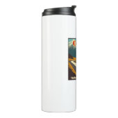 Koffie zorgt ervoor dat dit gebeurt thermosbeker (Gedraaid links)