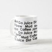 Koffie, zwarte 11-oz Ringer Mok (Voorkant links)