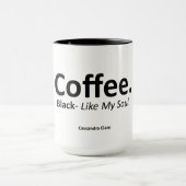 Koffie, zwarte 15 oz Ringer Mok (Midden)