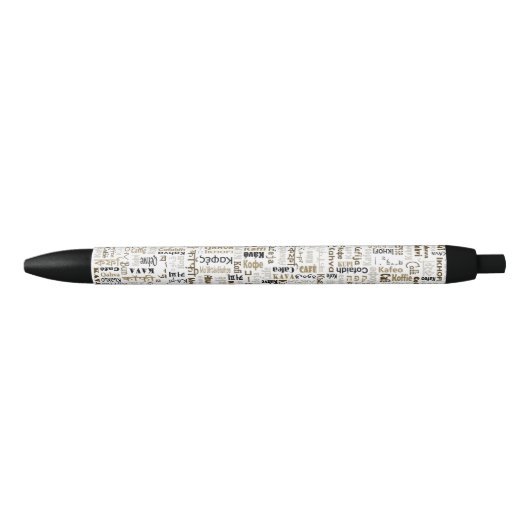 Koffie Zwarte Inkt Pen (Voorkant)