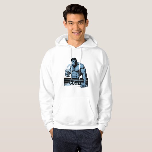 koffieaap hoodie (Voorkant volledig)