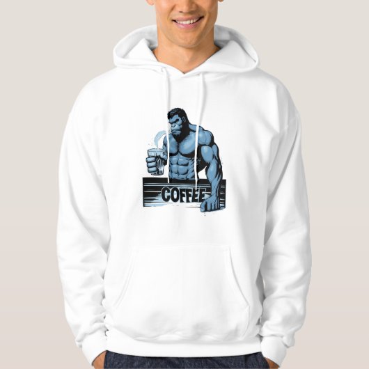 koffieaap hoodie (Voorkant)