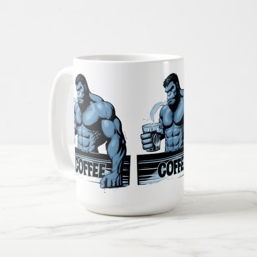 koffieaap koffiemok (Voorkant links)