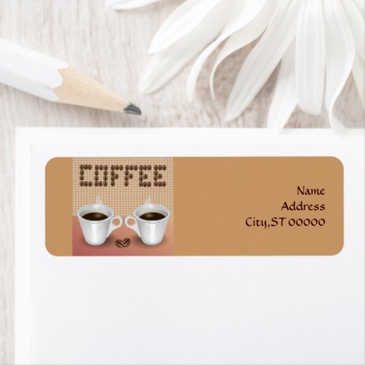 Koffieadres label (Insitu)