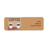 Koffieadres label (Voorkant)