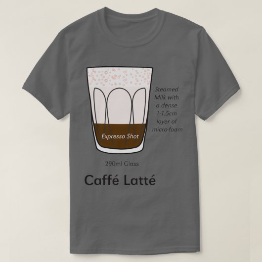Koffieadvies Caff Latt 2 T-shirt (Design voorkant)