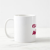 Koffieadvies in rode hoofdlettertype koffiemok (Links)