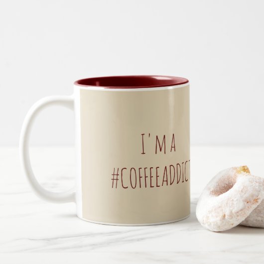 Koffieadvies Tweekleurige Koffiemok (Met donut)