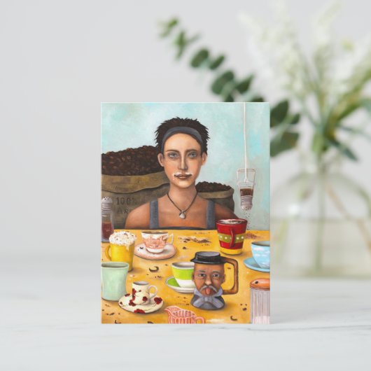 Koffieadviseur Briefkaart (Staand voorkant)