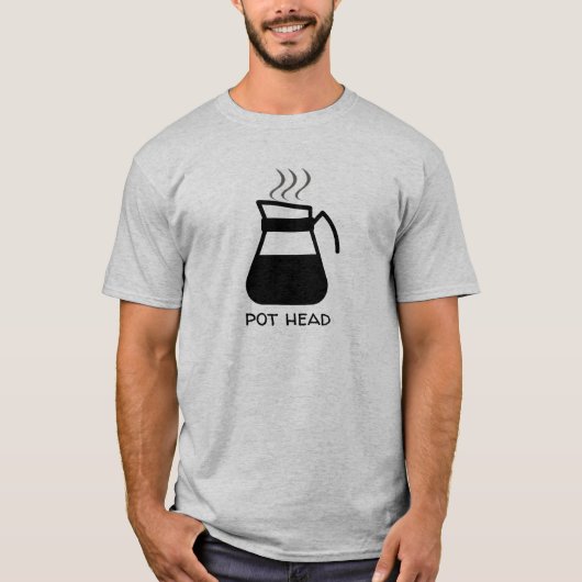 Koffieadviseur "Pot Head" Funny (voor lichte T - s T-shirt (Voorkant)
