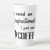 Koffieadviseurs, grappige koffie, Coffee Sarcasm Q Latte Mok (Voorkant)