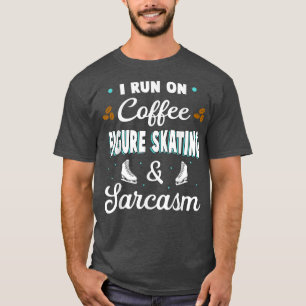 Koffieafbeelding en Schaats-sport van Sarcasm Ice T-shirt