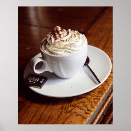 Koffieafdrukken in de ochtend, waardepapier in Pos Poster (Voorkant)