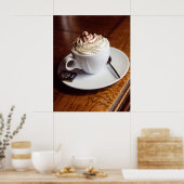 Koffieafdrukken in de ochtend, waardepapier in Pos Poster (Keuken)