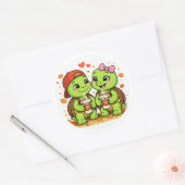 Koffieafspraak Ronde Sticker (Envelop)